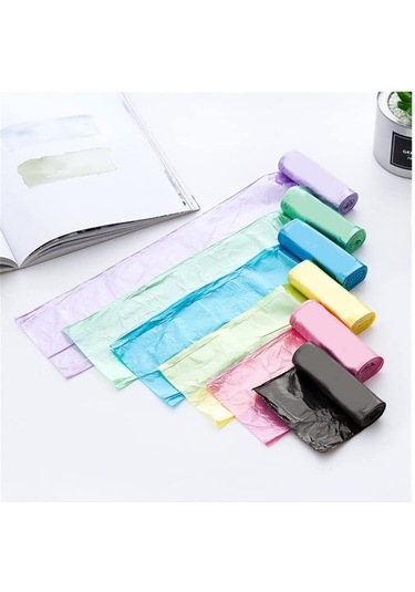 Springsun "5 Rulo 100 Adet Çöp Poşeti - Dayanıklı, Kokusuz, 45x50cm Siyah Mutfak Çöp Torbaları"