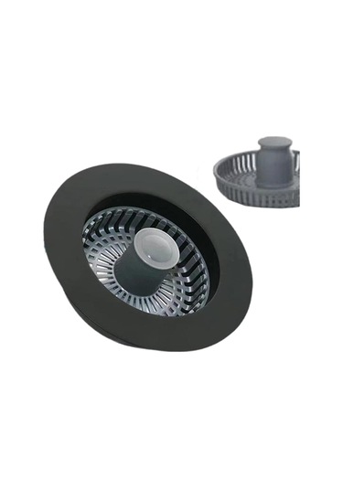 Homyl Mutfak Lavabosu Tahliye Süzgeci Hafif Paslanmaz Koku Siyah