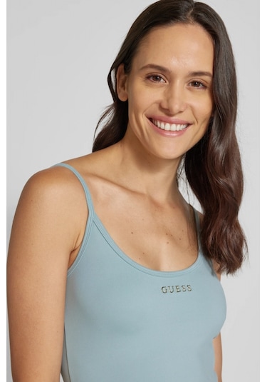 Guess Margot Aktif Kadın Mavi Bluz V6rp14kd952-g70d Mavi