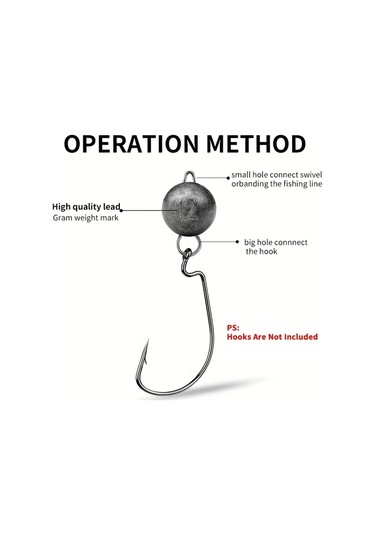 Gateesat 10 Adet 7g Premium Kurşun - Drop Shot Ve Texas Rig İçin