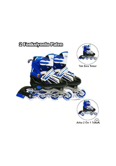 Çocuk Pateni 2 in 2 Ayarlı Alıştırma Pateni (397547514)