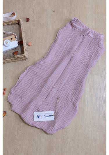 Kız Bebek Pembe Müslin Lüks Anakucağı Kundak Stl6402 Pembe