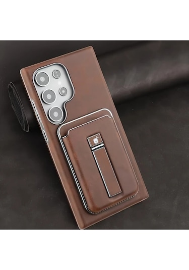 Turcoshop11 Samsung Galaxy S23 Ultra Manyetik Kapaklı Kılıf Dikme Standlı Koruma