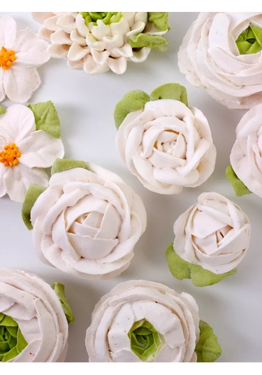 Bonbon Papatya Gülü Yaprağı Şeklinde 125 Pipet Şekillendirici 233699278 Gri