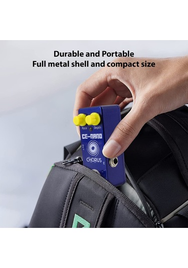 Suofeng Mavi Çinko Alaşım Kasa, Gerçek Bypass Anahtarlı Elektro Gitar Efekt Pedalı, Hız/derinlik Kontrollü