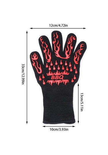 Barbekü Eldivenleri Izgara Eldivenleri Black Style2 Black Style2