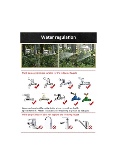 Jeemson Ev İçi Metal Yüksek Basınçlı Araba Yıkama Pistoli, Bakır Damlaticı, 4 Farklı Sprey Modu, Sürekli Enjeksiyon Özelliği Su Borusu Hariç 1 Set