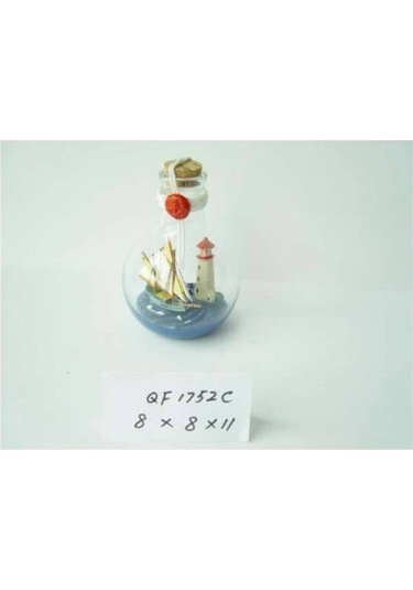 DENİZCİLİK GRUBU › Marine Şişe Gemi-Z&A ŞİŞE GEMİ8X8X11 cm