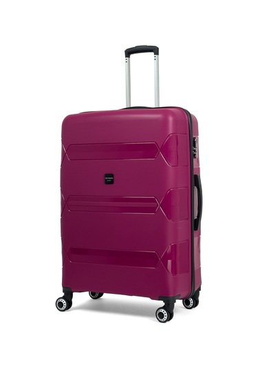 Lucas Polipropilen Kırılmaz Valiz, Büyük Boy Bordo