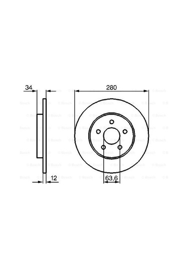 Jaguar X-type 2.0d 2003-2011 Bosch Arka Disk 2 Adet