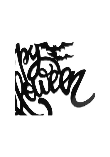 Homyl Akrilik Mutlu Cadılar Bayramı Yarasa Kek Toppers Partisi Siyah