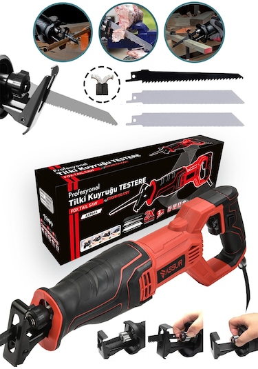 Assur ASR616 750W Tilki Kuyruğu Testere Kırmızı