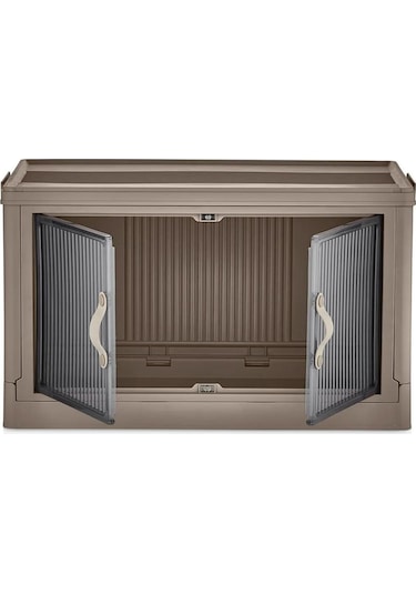 Çok Amaçlı Kapaklı Portatif İstiflenebilir Tekerlekli Organizer Dolap Kahverengi Kahverengi Çok Amaçlı Kapaklı Portatif İstiflenebilir Tekerlekli Organizer Dolap Kahverengi Kahverengi