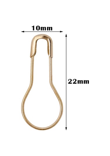 Suntek 300 Adet Metal Calabash Ampul Kabak Armut Şekli Küçük Coilless Etiketi Emniyet Pimleri