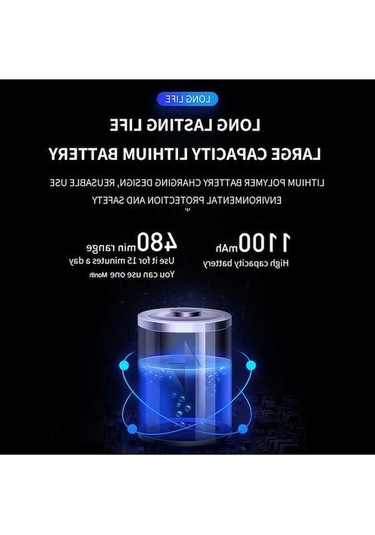 Novahub Elektrikli Saç Derisi Masaj Aleti 360 Kafa Parmak Kazıyıcı Ahtapot 10 Motorlu Eller Serbest 1100mah Şarj Edilebilir Siyah