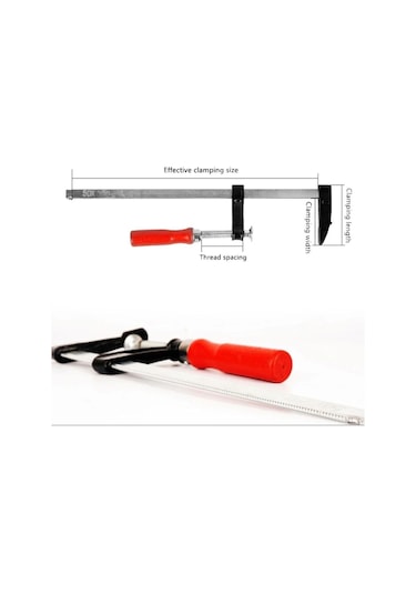 Yüksek Kalite F Tipi 2 Adet 350 Mm Mini Işkence Çelik Malzeme Mengene...