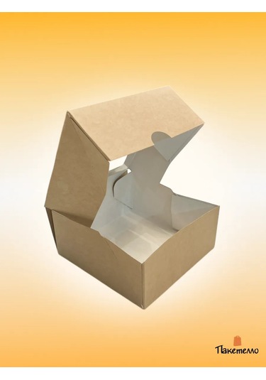 Paketello Pencereli Kraft Kutu - 11x11x5 Cm, 20 Adet 287602612