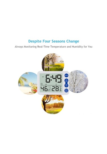 Pazly Dijital İç Mekan Termometre Ve Higrometre - Lcd Ekranlı, Konfor Göstergeli, Seçenekli