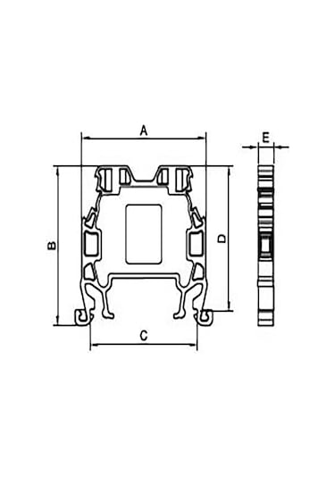 Onka 1055 Mrk 16 MM² Vida Bağlantılı Ray Klemens Mavi