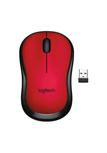 Geeksen Logitech M220 Kırmızı Kablosuz Sessiz Fare - 2.4ghz Optik Teknoloji, Ergonomik Tasarım, 18 Ay Pil Ömrü, Windows/mac Uyumlu Optik