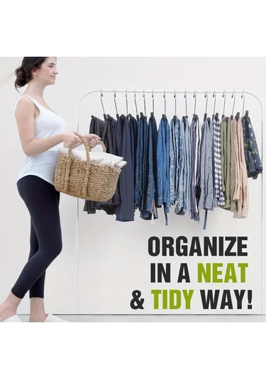 Tongdashop 20 Paket Siyah Z Tipi Metal Pantolon Askısı Pas Önleyici Maksimum Alan Tasarrufu siyah