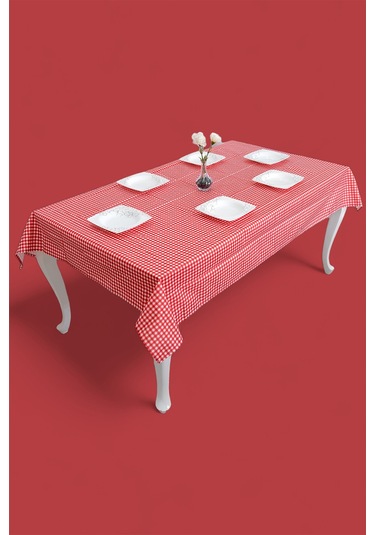 Sufre Sıvı Geçirmez Masa Örtüsü Sofra Bezi Sofra Örtüsü Piknik Örtüsü Kırmızı