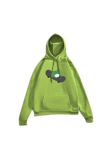 Novahub Kadın Uzun Kollu Kapşonlu Kazak - Su Baskı, Beyaz - Rahat Polyester, Elbise İçin Beyaz