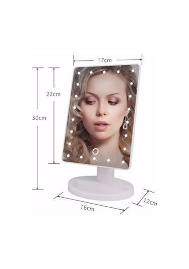 Unichrome Dokunmatik Led Işıklı Usb Girişli Masa Üstü Makyaj Aynası