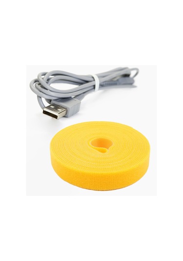 Homyl Kablo Bağları Tutucu Kordon Sarıcı Okul Ve Ev Sarı