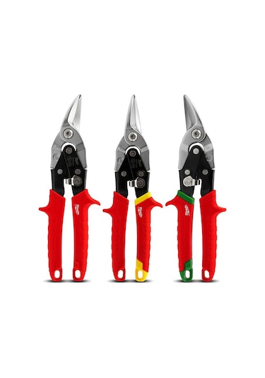 Milwaukee Kaportacı Makası Seti 3 Parça Sağ-Sol-Düz 260 Mm - T48224533