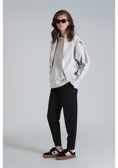 Lufian Porto Kadın Pantolon Siyah Siyah 121190008100100 Siyah