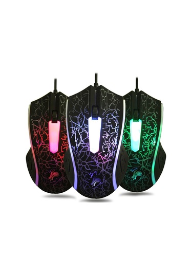 1 Adet Renkli Led Bilgisayar Oyun Faresi Profesyonel Süper Ince Oyun Faresi Kablolu Fare Hmm Diğer