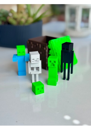 Minecraft Çim Bloğu Karakter Kutusu
