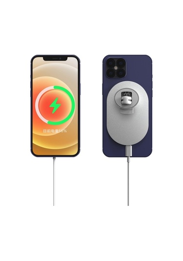 X19 Magsafe Araç Hava Çıkışı Kelepçe Tutucu 15w Hızlı Şarj Qi Manyetik Kablosuz Şarj Cihazı Siyah