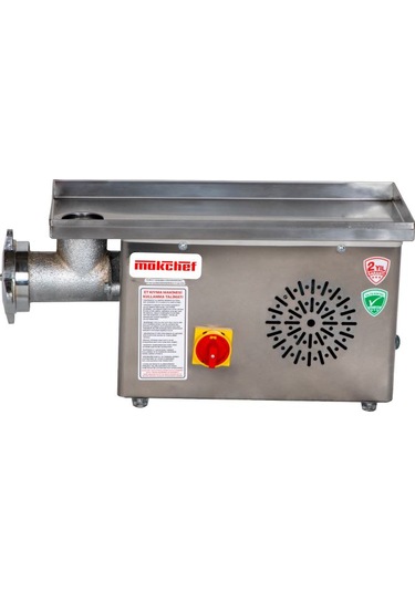 Makchef Et Kıyma Makinesi 12 No Profesyonel Gri - Gümüş