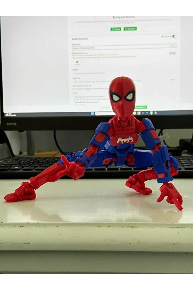 Dummy Spiderman: Eklemleri Hareketli 14 Cm Mini Figür Örümcek Adam