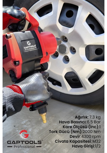 Gap Gp 101 1 Havalı Kısa Tip Somun Sökme