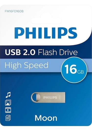 Phılıps 16gb Usb 2.0 25/10mb/s Fm16fd160b/00