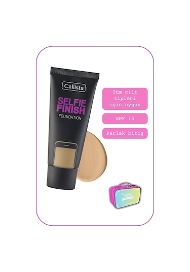 Callista Selfie Finish Spf 15 Parlak Bitişli Fondöten - 140 Honey Beige - Orta Bej