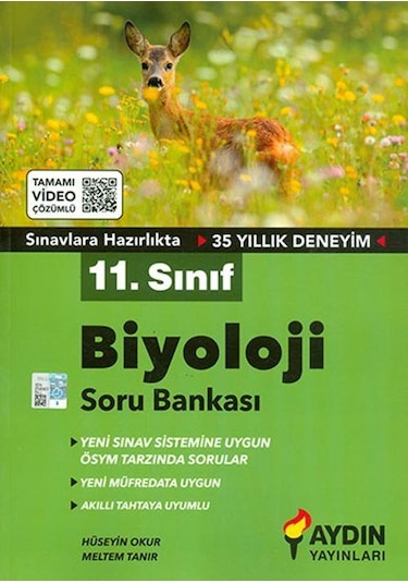 11.Sınıf Biyoloji Soru Bankası Aydın Yayınları