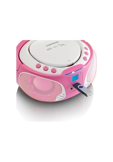 Lenco Scd650Pk Taşınabilir Müzik Seti Karaoke Radyo Cd Çalar Mp3
