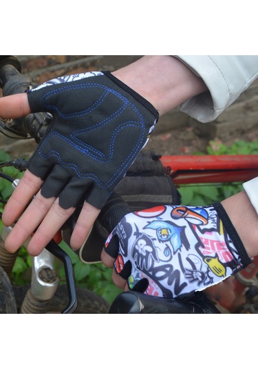 Yaleker Mt094 Çocuk Bisiklet Eldiveni - Mikrofiber Ve Spandeks Malzeme, Şok Emici, Nefes Alabilir, Xs Boy