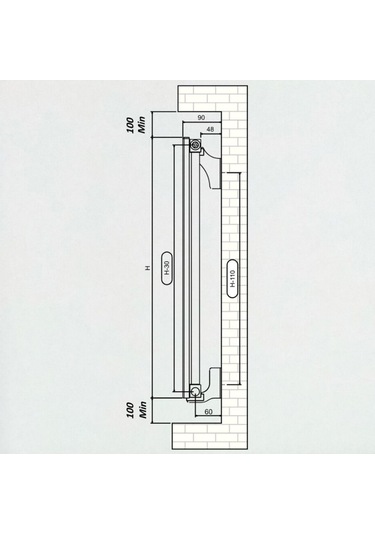 Alüminyum Radyatör 60x36 4 Dilim Antrasit Ral7016 Hestia