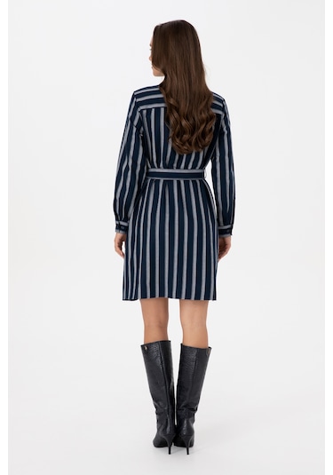 U.s. Polo Assn. Kadın Lacivert Elbise Dokuma 50316604-vr033 Lacivert