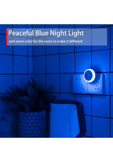 Kırmızı Gece Lambası, Fişli Led Gece Lambası, Yuvarlak, Işık Sensörü