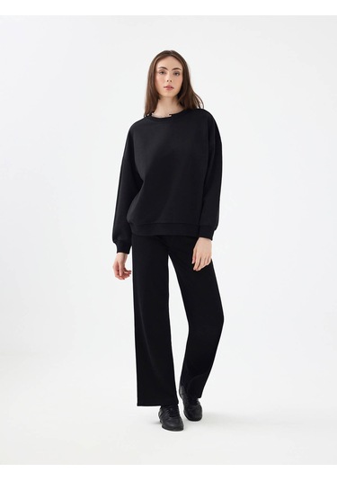 Loft Siyah Kadın Sweatshirt Lf2041676 Siyah