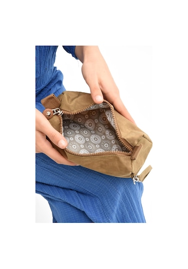 Tek Bölmeli Kalemlik Yıkanabilir ve Su Geçirmez Taba Model: 571-15h - Taba