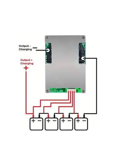 Chuangyinshop 1 Adet 4s 12v 800a Max Bms Lifepo4 Pil Koruma Kartı Denge Şarj