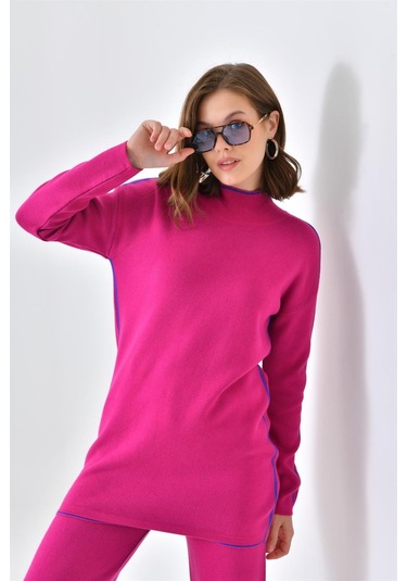 Ftz Women Kadın Çizgili İkili Takım Fuşya 20563-fuşya Fuşya