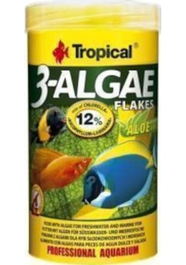 Tropical 3-Algae Flakes 100gr. (Açık)